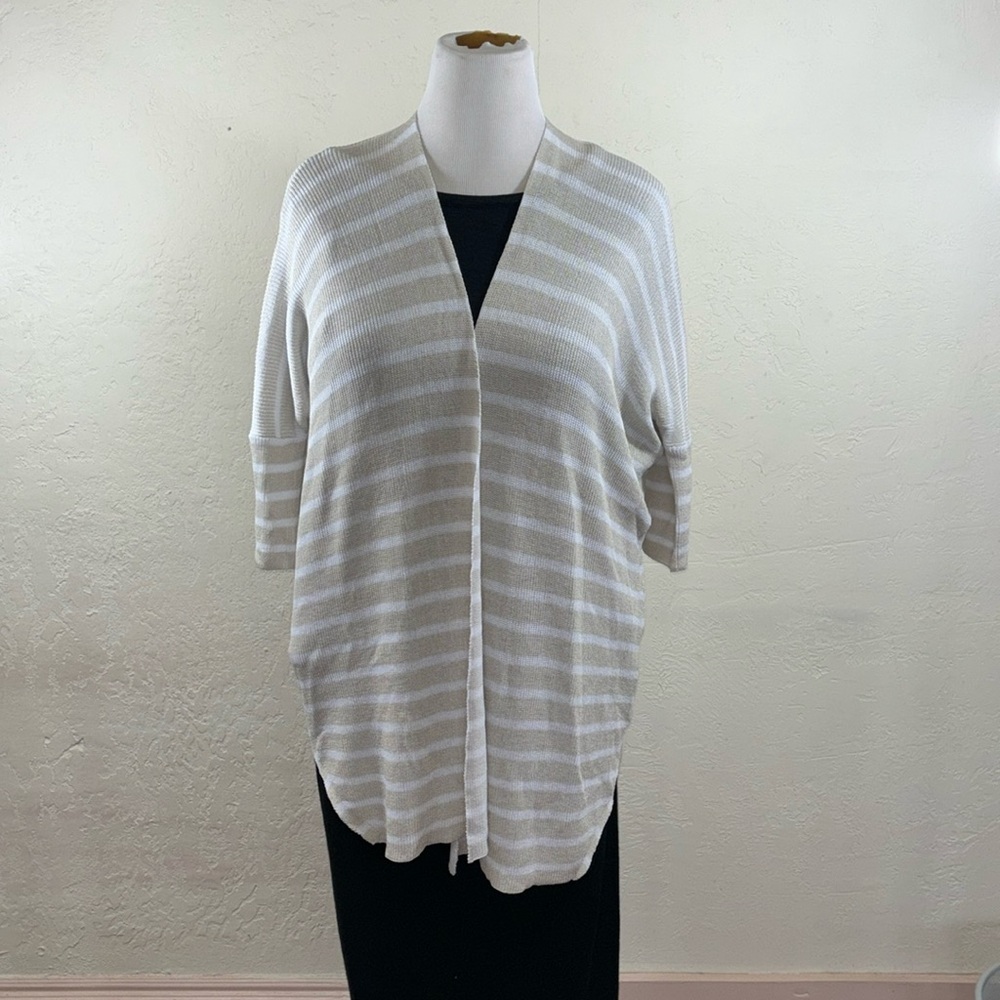 MESH+LACE OPEN FRONT CARDIGAN SZ L